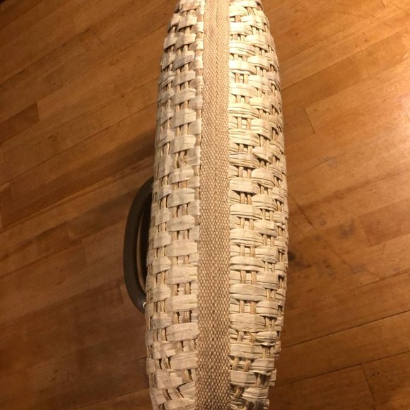 Vintage Italian PIER GIORGIO Straw Purse  Handbag with Melamine Hands, Mirror - Picture 15 of 16